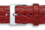 Crocodile Grain Calf Leather Watch Straps