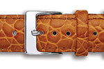 Crocodile Grain Calf Leather Watch Straps