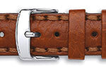 Napoli Heavy Padded Stitched Italian Hide Nubuck Back Watch Straps