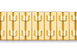 Gents Gold Plate Flex Bracelet 18-22mm