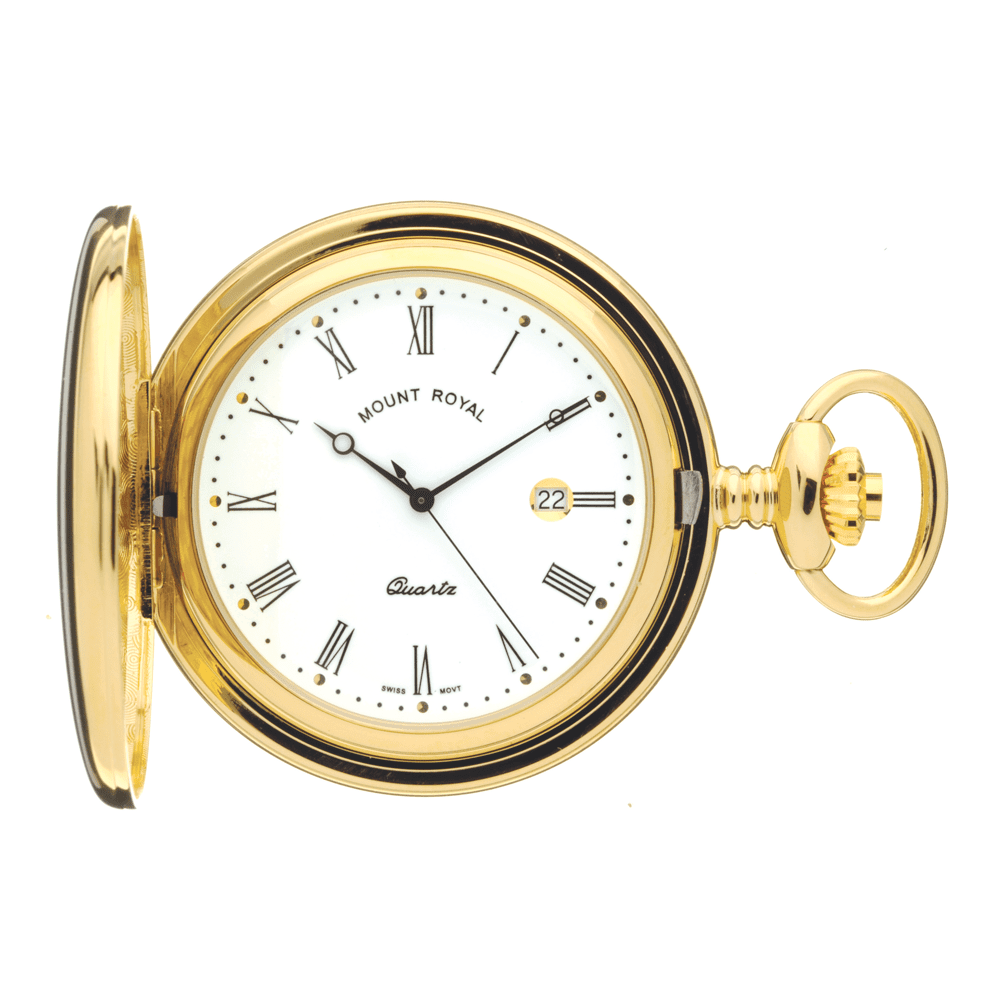 Gold Plated Hunter B23 Pocket Watch