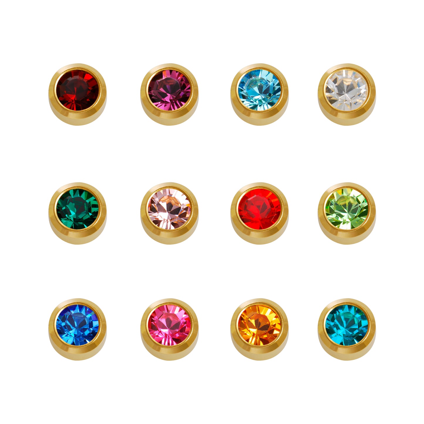 Caflon Mini 24ct Gold Plated Assorted Birthstones