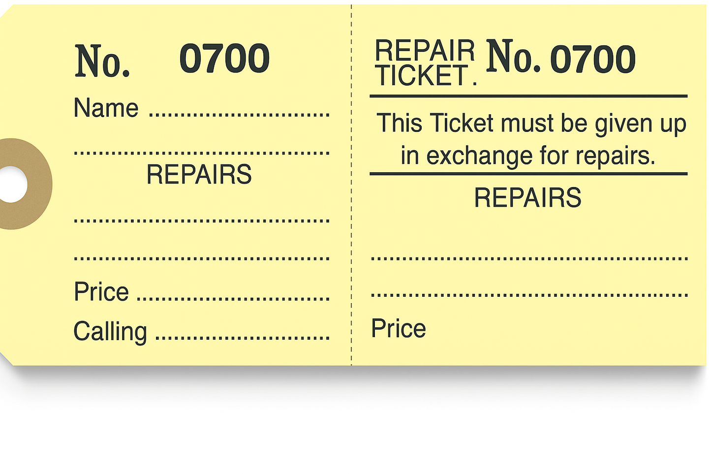 Repair Tickets