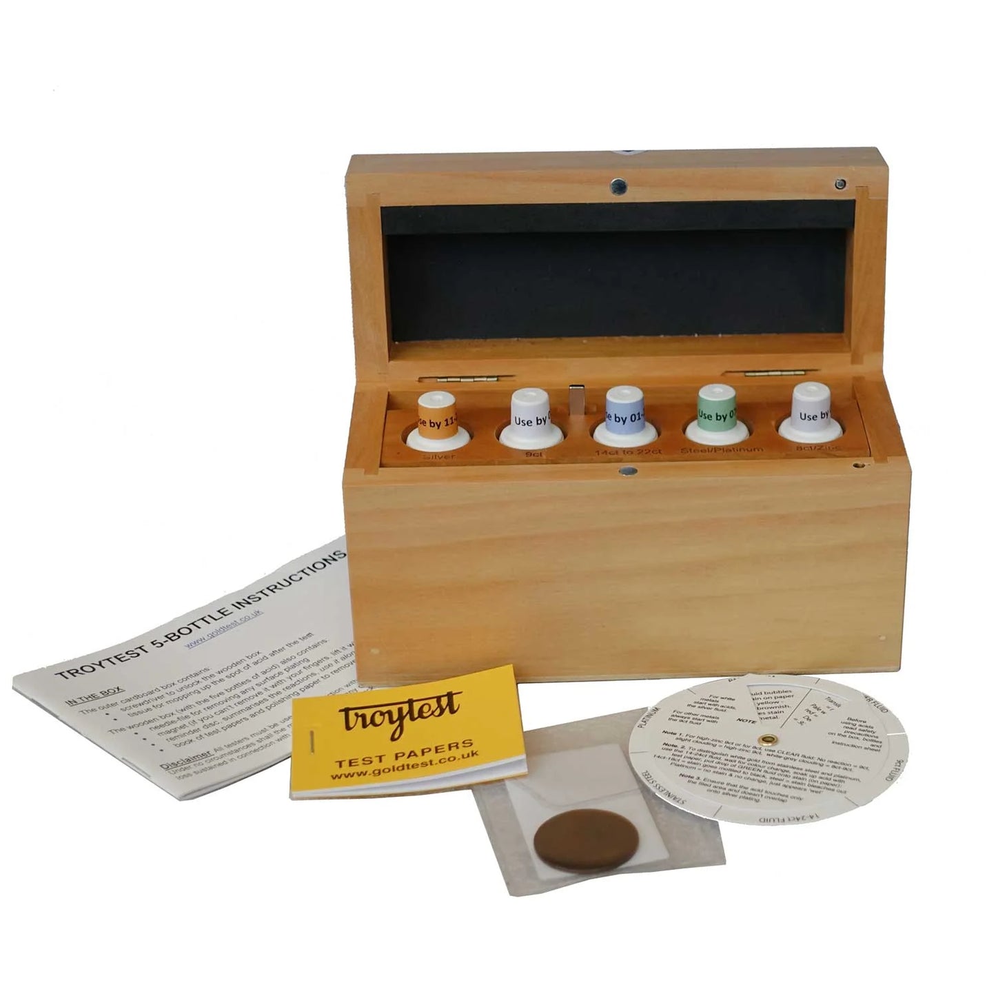 Troytest 5-Bottle Precious Metal Testing