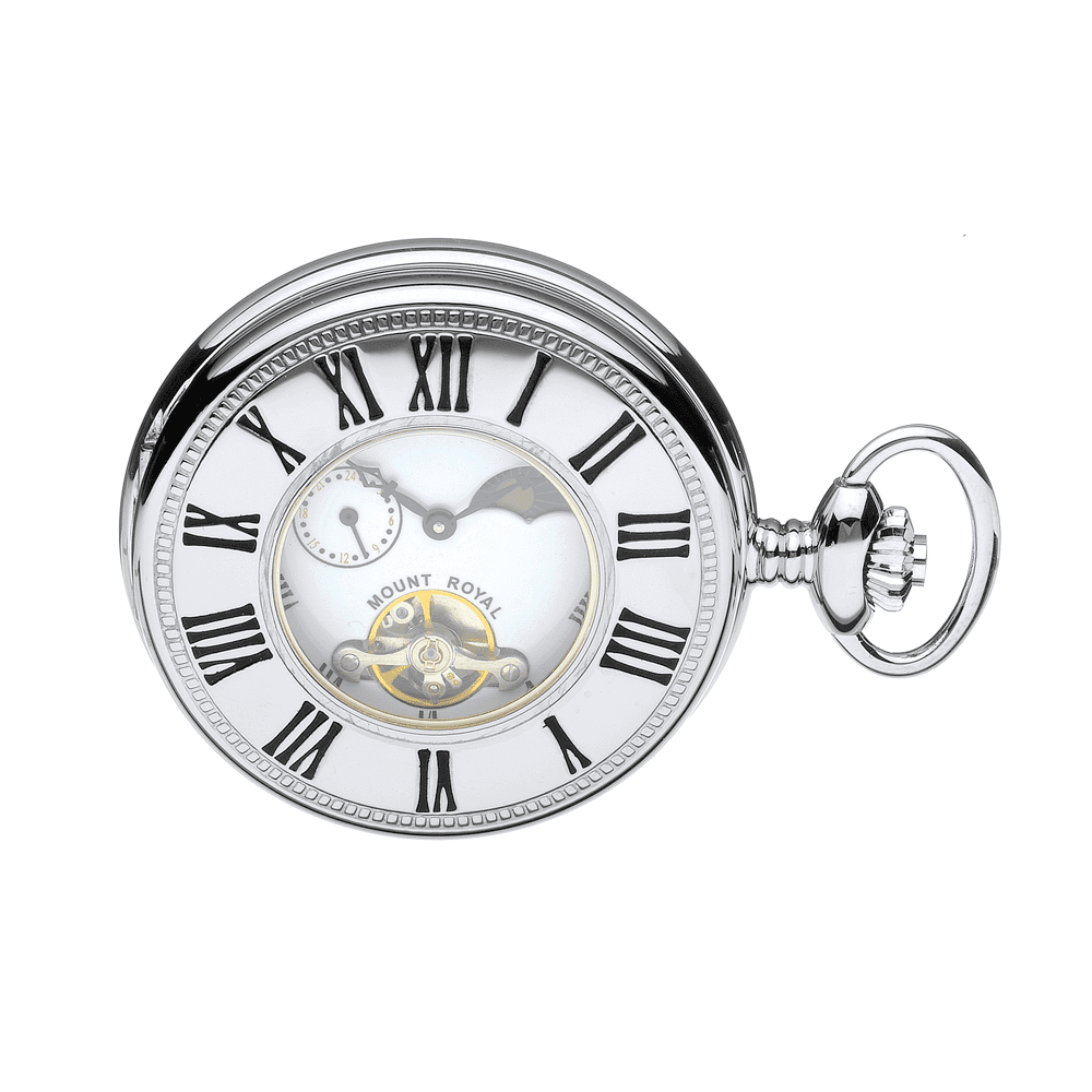 Chrome Plated Half Hunter B31C Skeleton PW