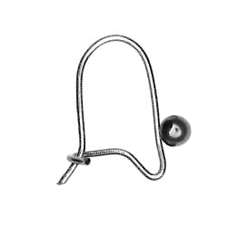 Bead and No Twist 13mm Earring Wires