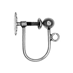 Screw Back Bead 3mm Earring Fitting