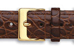Crocodile Grain Calf Leather Watch Straps
