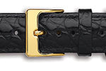 Crocodile Grain Calf Leather Watch Straps