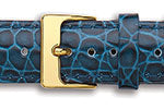 Crocodile Grain Calf Leather Watch Straps