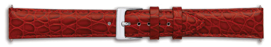 Crocodile Grain Calf Leather Watch Straps
