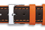 Genoa Padded Calf Leather Colour Contrast Watch Straps