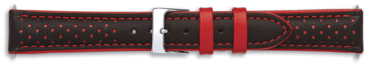 Genoa Padded Calf Leather Colour Contrast Watch Straps