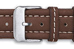 Garda Contrast Stitch Matt Calf Leather Watch Straps
