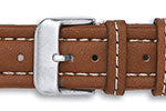 Garda Contrast Stitch Matt Calf Leather Watch Straps