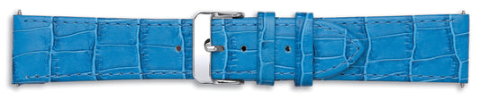 Crocodile Grain Calf Leather Unpadded Watch Straps