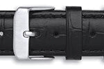 Italian Grain Calf Leather Crocodile Grain Padded Extra Long Watch Straps