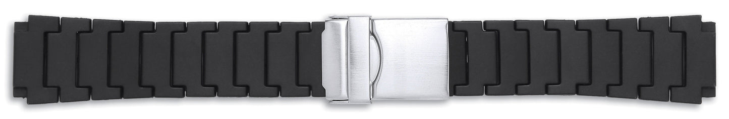 PU Diver with Deployment Clasp Watch Strap