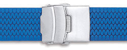 Silicon Rubber Tyre Tread Centre Clasp Diver Watch Straps