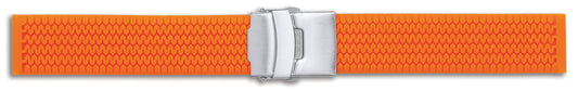 Silicon Rubber Tyre Tread Centre Clasp Diver Watch Straps