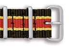 Military Nato Style 5 Stripe Web Nylon Watch Straps