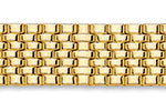 Gents Gold Plate Expanding Flex Bracelet 16-22mm