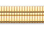 Gents Gold Plate Expanding Slim Flex Bracelet 18-22mm