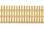 Gents Gold Plate Expanding Slim Flex Bracelet 18-22mm