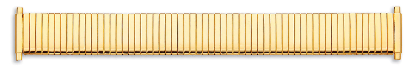 Gents Gold Plate Expanding Slim Flex Bracelet 18-22mm