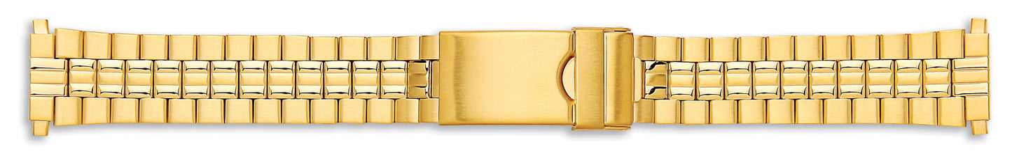 Gents Centre Fold Bracelet With Lock 18-22mm