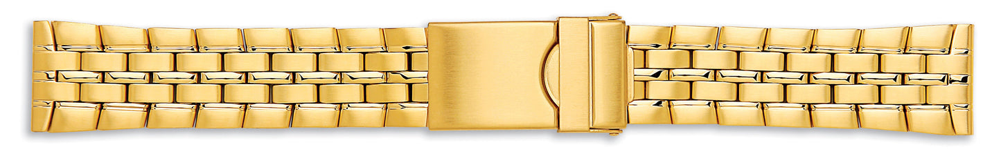 Gents Centre Fold Bracelet With Lock 20mm