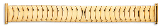 Gents Gold Plate Flex Bracelet 18-22mm