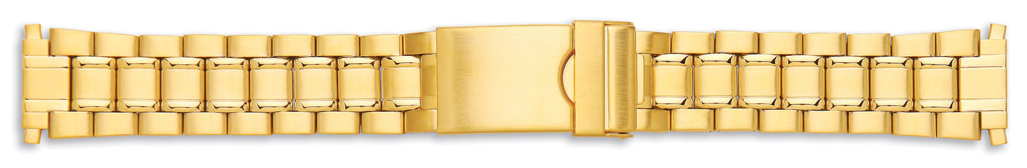 Gents Centre Fold Bracelet With Lock 18-22mm