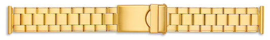 Gents Centre Fold Bracelet With Lock 18-20mm
