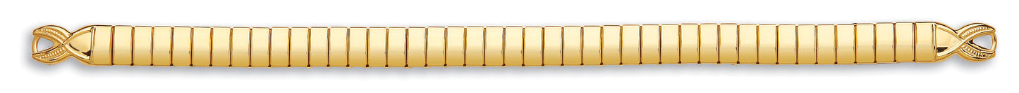 Ladies Gold Plate Flex Expander With Ring Ends