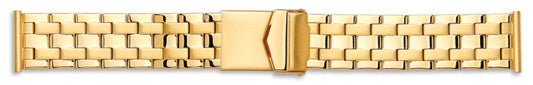 Gents Semi Solid Centre Fold Bracelet With Lock 20-22mm