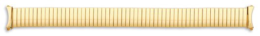 Ladies Gold Plate Curved End Expander Bracelet
