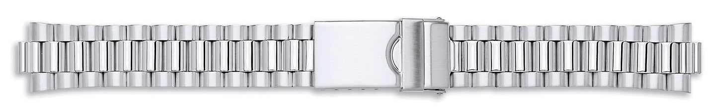 Gents Centre Fold Bracelet With Lock 18-20mm