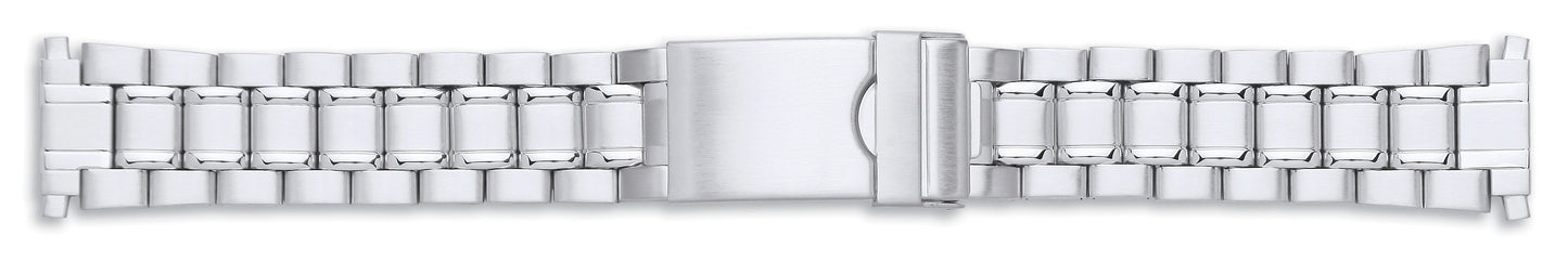 Gents Centre Fold Bracelet With Lock 18-22mm