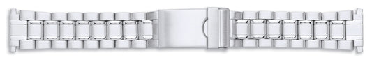 Gents Centre Fold Bracelet With Lock 18-22mm