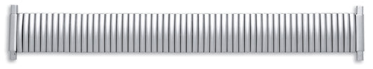 Gents Brushed Steel Finish Slim Flex Expander Bracelet 16-22mm
