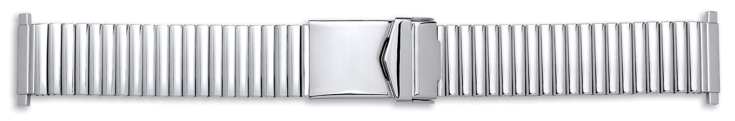 Gents Stainless Steel Expanding Centre Fold Clasp With Lock 18-22mm