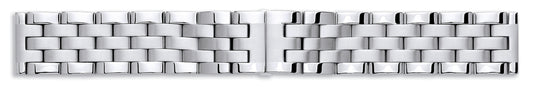 Gents Stainless Steel Solid Link Centre Opening Bracelet 20, 22 or 24mm