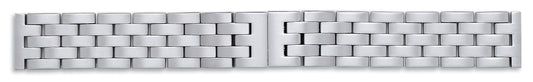 Gents Stainless Steel Matt Finish Solid Link Centre Opening Bracelet 20, 22 or 24mm