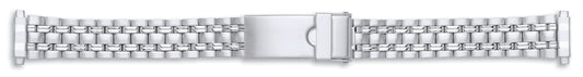 Ladies Centre Folding Clasp With Lock Bracelet 12-15mm