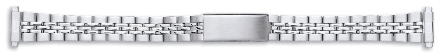 Ladies Stainless Steel Folding Clasp Bracelet 12-14mm