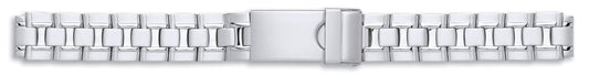 Ladies Centre Folding Clasp With Lock Bracelet 12mm