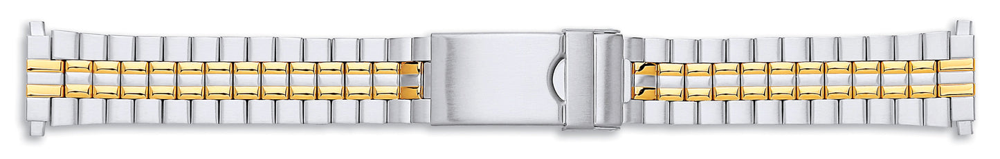 Gents Centre Fold Bracelet With Lock 18-22mm
