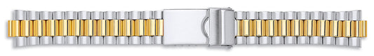 Gents Centre Fold Bracelet With Lock 18-20mm