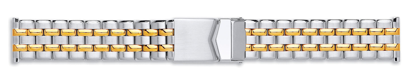 Gents Stainless Steel Centre Fold Bracelet With Lock 20mm